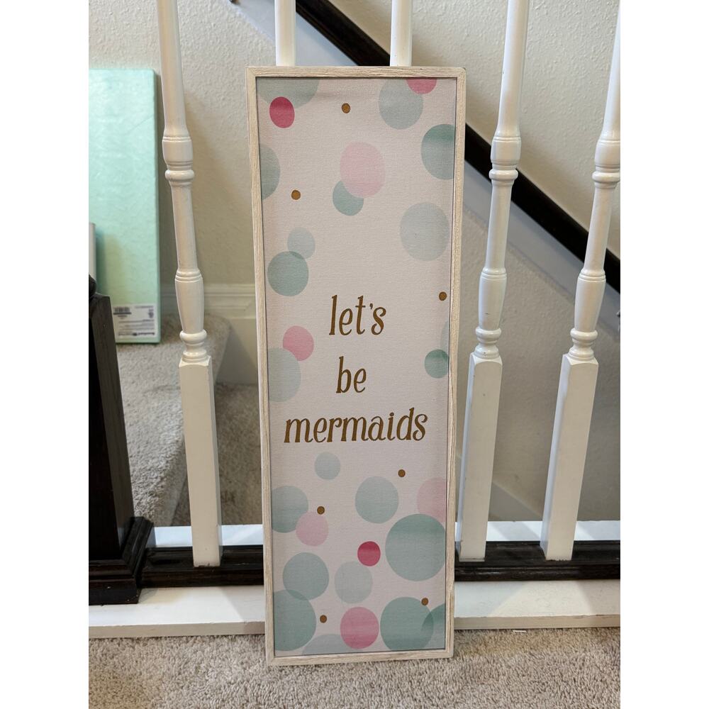 Pottery Barn Kids Let's Be Mermaids Sign